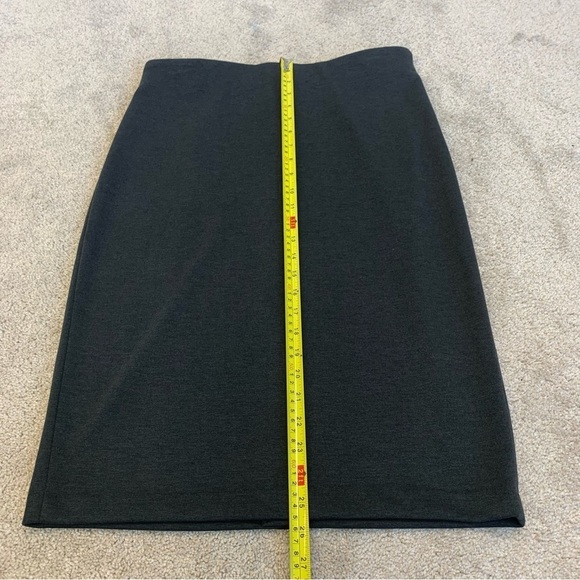 PHILOSOPHY dark charcoal gray stretchy pencil skirt Sz 10 - Picture 8 of 11